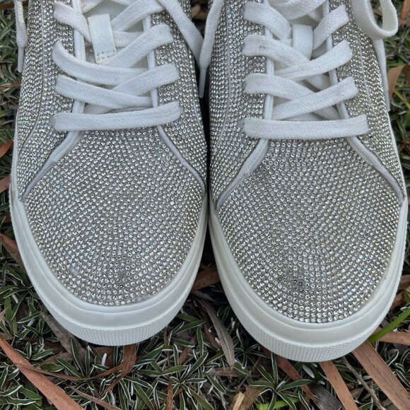 Jessica Simpson Cherello Comirra New Rhinestone Platform Sneakers, Size 8.5 - Picture 9 of 15